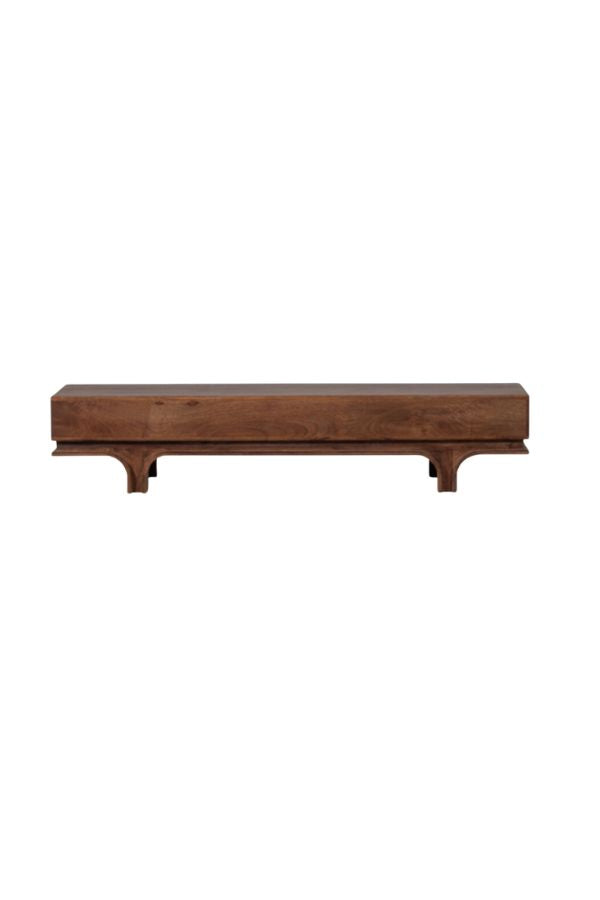 Taes tv-stand 3 drawers mango wood walnut