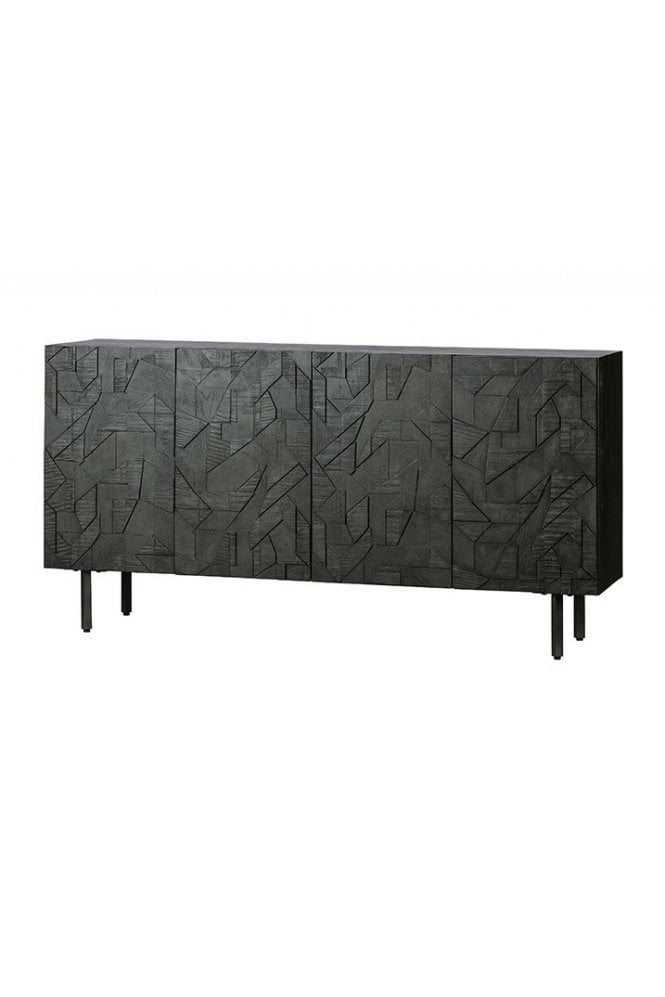 Counter Sideboard Wood Black