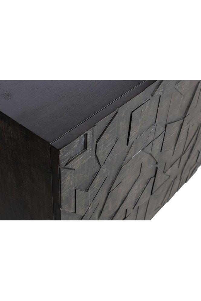 Counter Sideboard Wood Black
