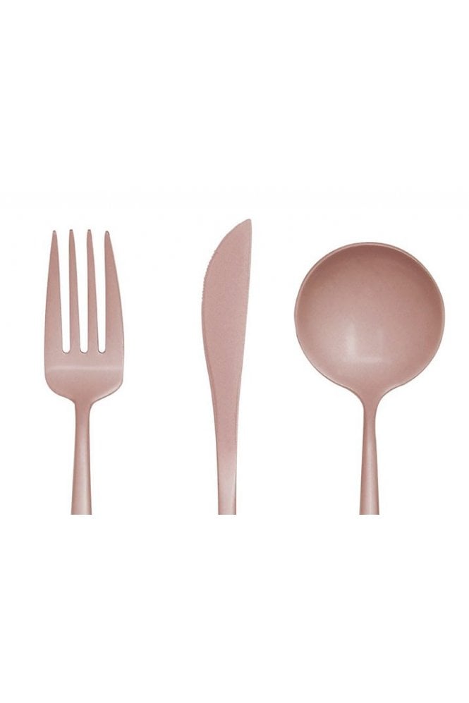 Avie 16 pc Pink Finish Cutlery Set