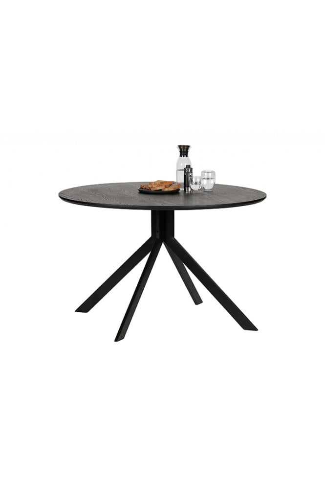 Bach Black Round Dining Tables 120 cm