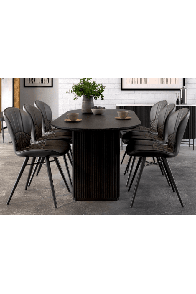 Cas Oval Ripple Dining Table