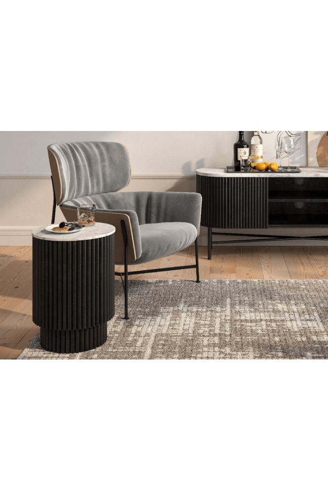 Cas Round Ripple Side Table